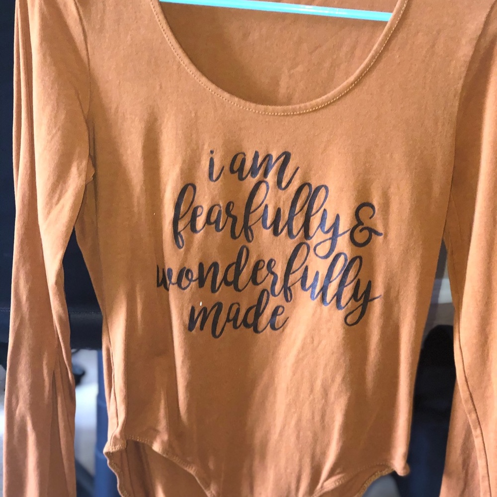 Long sleeve body suit
